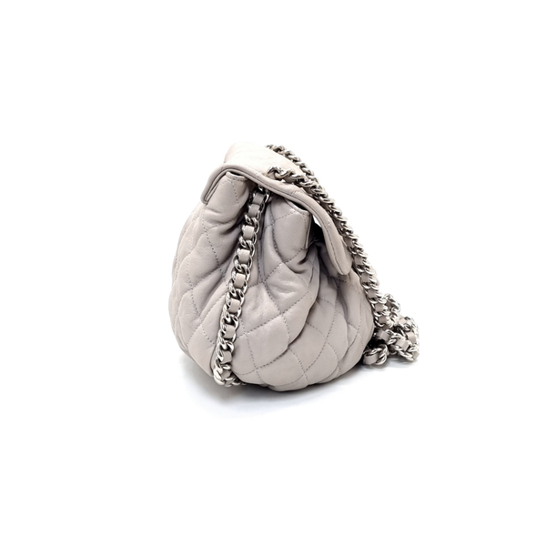 Chanel Classic Chain Around Flap Crossbody Calfskin Shw (Beige)