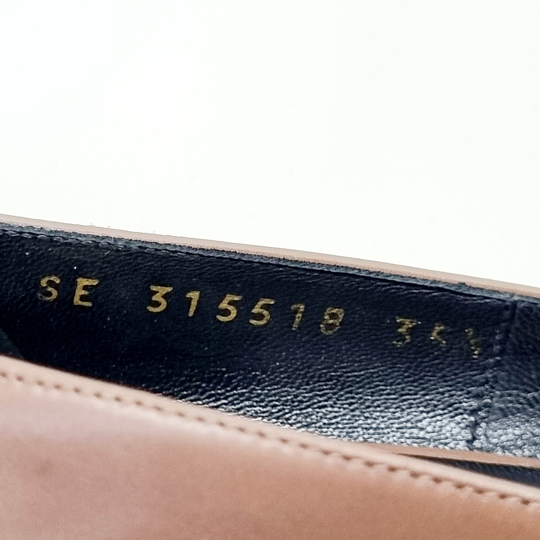 YSL Tribtoo Platform Pumps Patent Leather (Black/Brown)