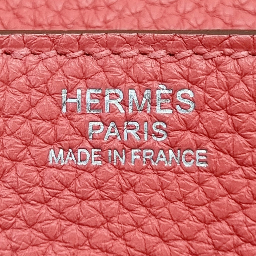 Hermès GM Rose Jaipur Clemence Evelyne at 1stDibs