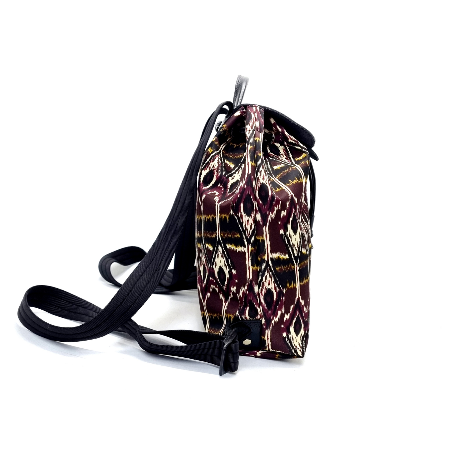 Longchamp Lepliage Ikat Backpack Nylon Ghw (Burgundy)