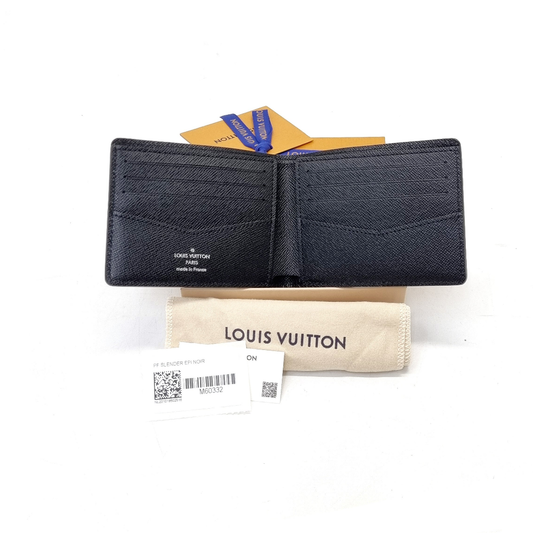 Louis Vuitton Slender Wallet Epi Leather Black