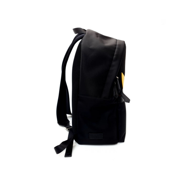 Fendi Backpack Bugs Nylon Leather Shw (Black)