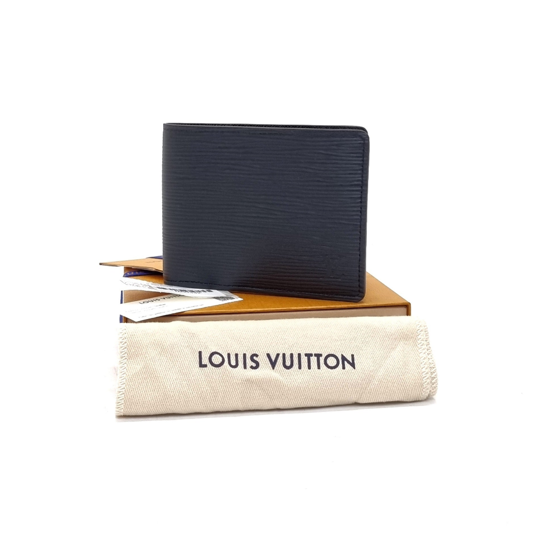 Louis Vuitton Slender Wallet Epi Leather Black
