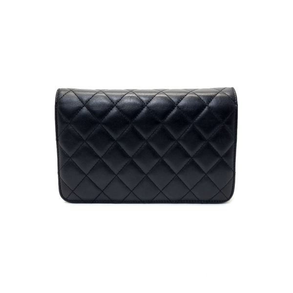 Chanel WOC CC Charm Lambskin Ghw (Black)