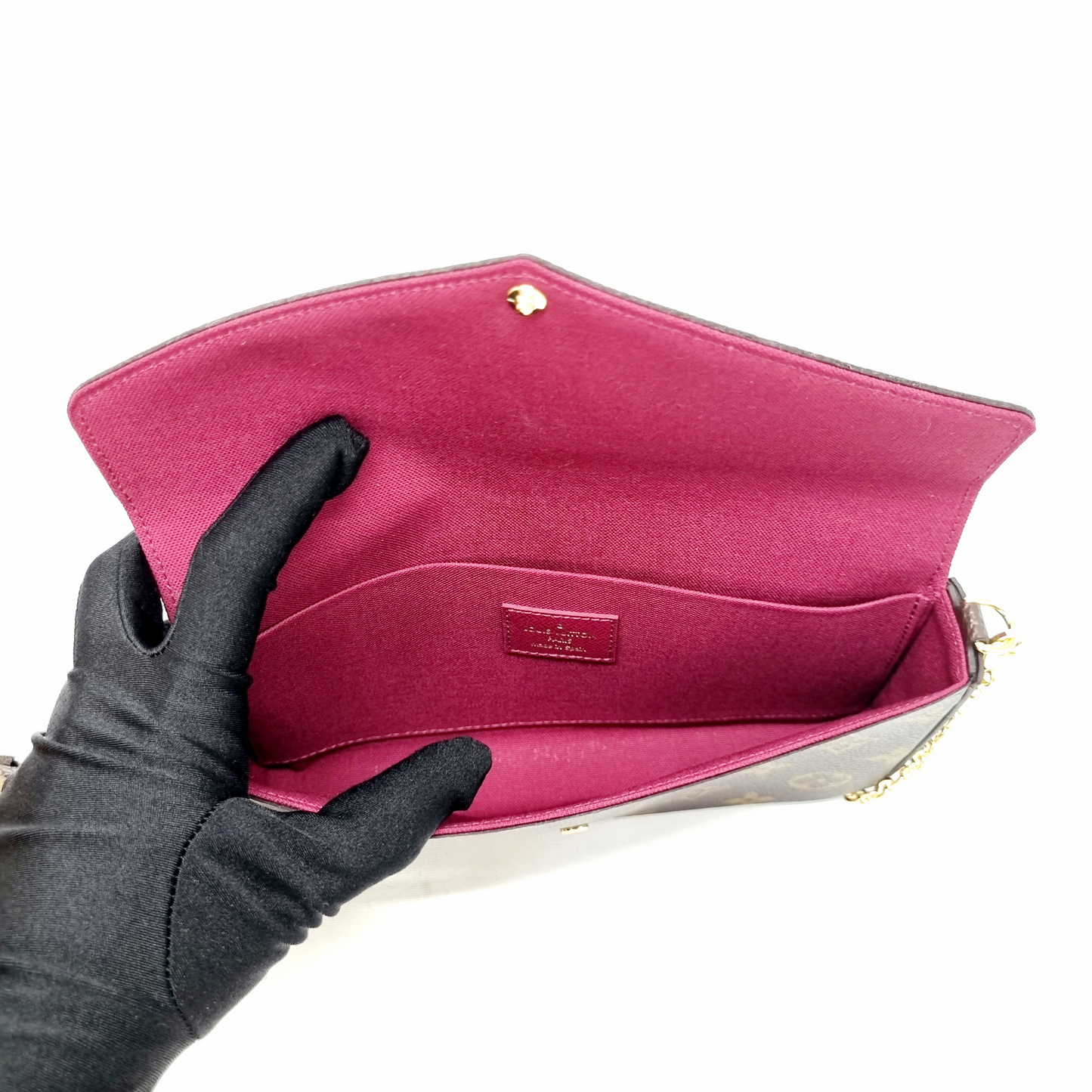 Louis Vuitton Felicie Pochette Monogram Fuchsia Ghw