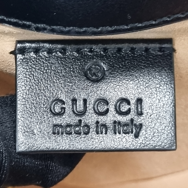 Gucci GG Marmont Matelasse Super Mini Flap Ghw (Black)