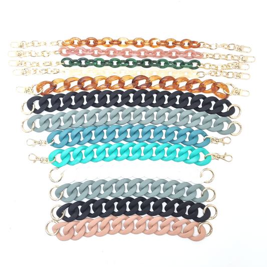 VLB Bag Strap Big Acrylic Fish Bone Assorted Colours