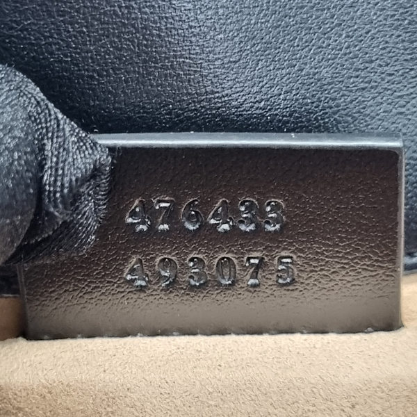 Gucci GG Marmont Matelasse Super Mini Flap Ghw (Black)