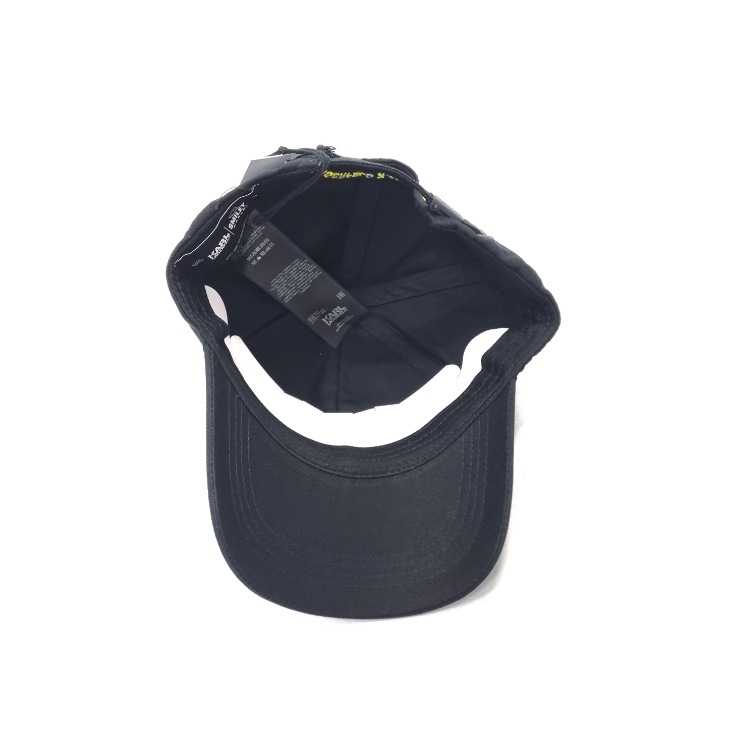 Karl Lagerfeld X Smiley World Cap 100% Organic Cotton (Black/Yellow)
