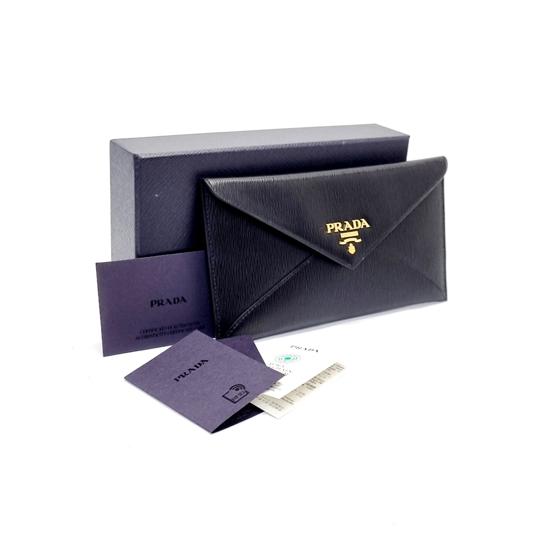 Prada envelope wallet size hotsell