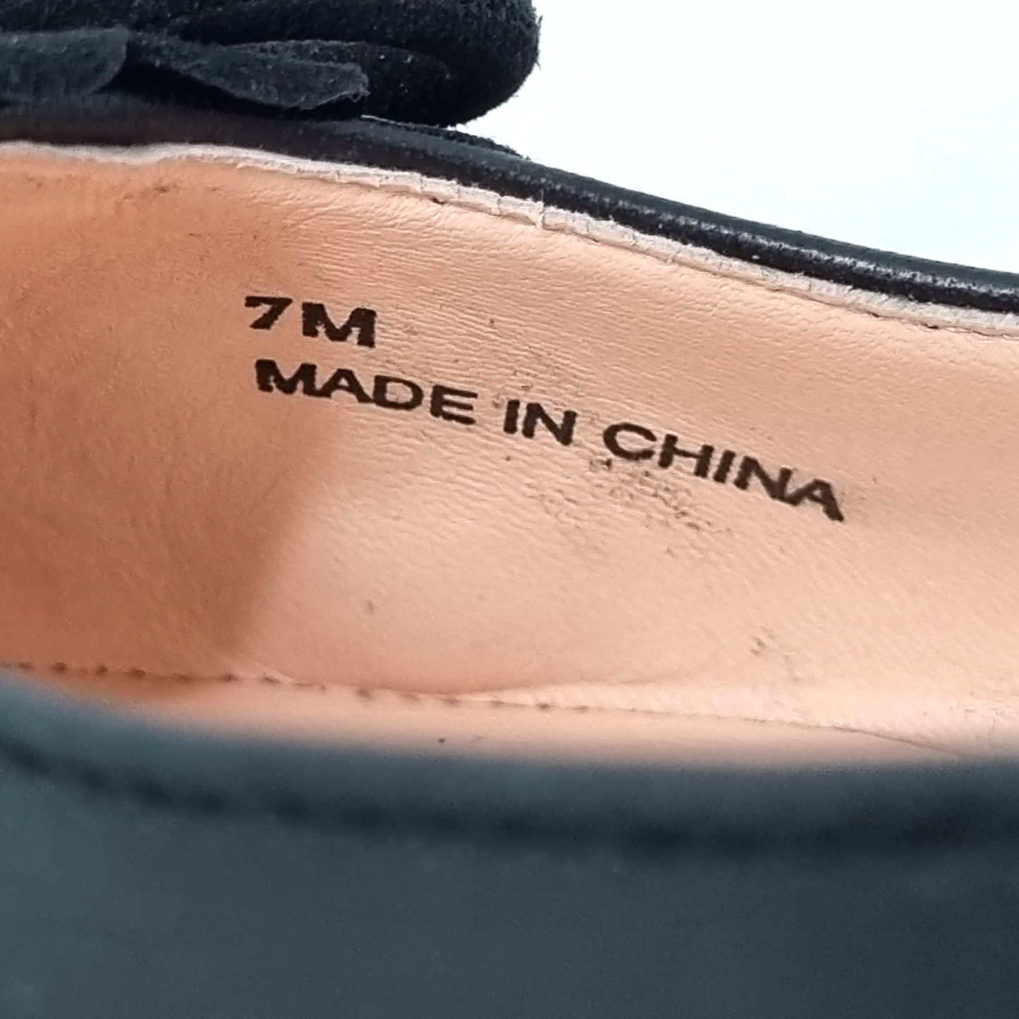 Kate Spade Wilton Embroidered Flats Kid Suede Leather Black