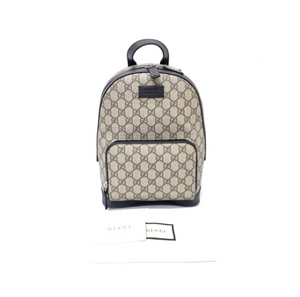 Gucci Backpack GG Supreme Eden Canvas Small Shw (Beige/Black)