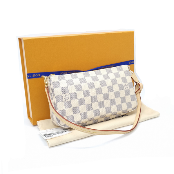 Louis Vuitton Pochette Accessories Ghw (Damier Azur)