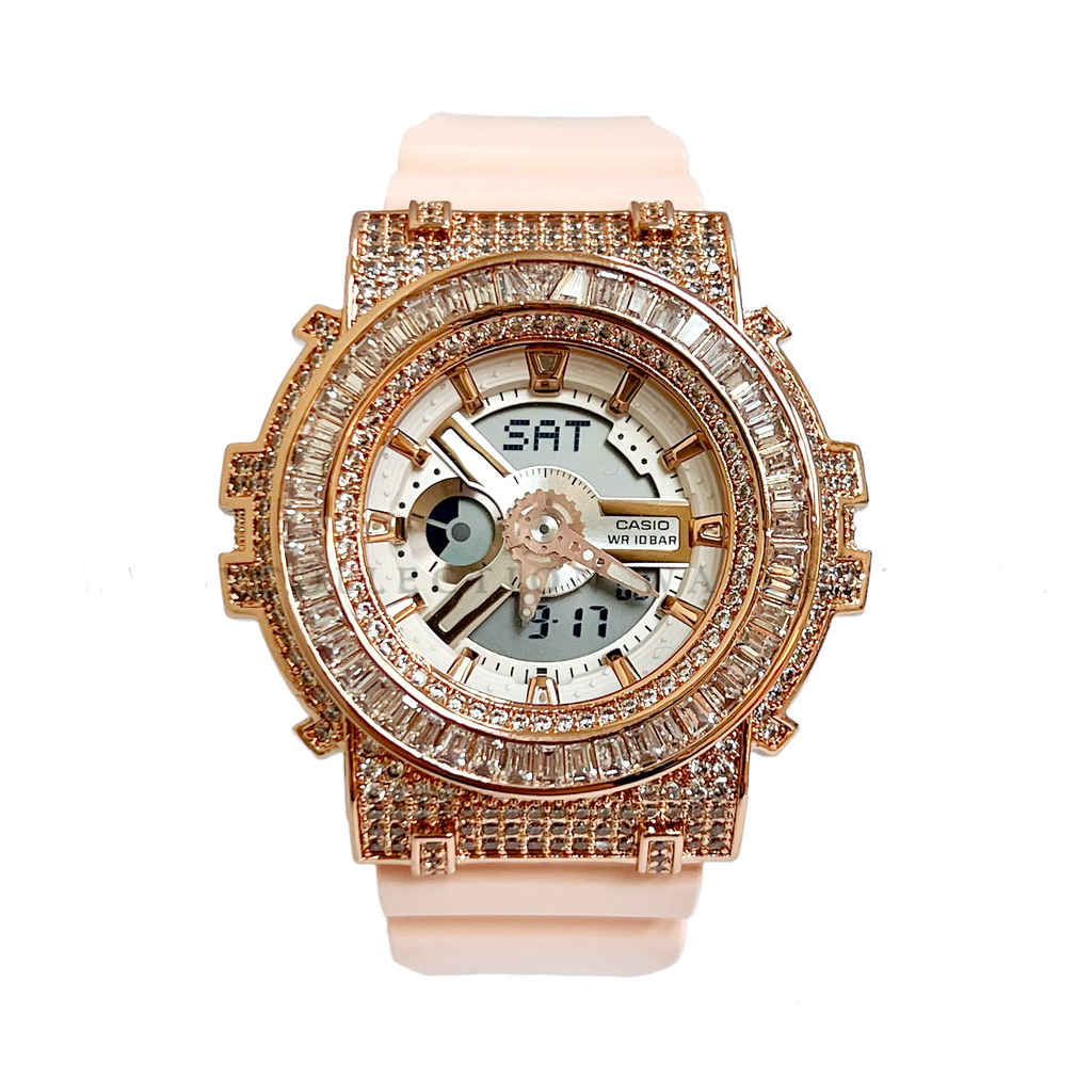 G SHOCK Watch Casio Baby G Kaira Rose Gold Casing Pink ValiseLaBel