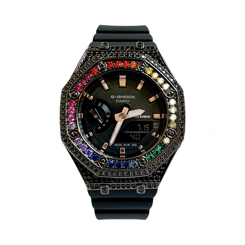 G-SHOCK Watch Casio Babe Princess Rainbow Black Casing (Black)