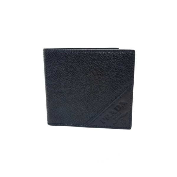 Prada 2MO912 Wallet Bifold Vitello Micro Grain (Black)