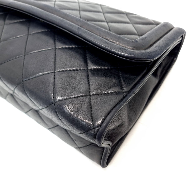 Chanel Vintage Quilted Flap With Tassel Lambskin Ghw (Black)
