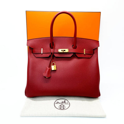 Hermes Birkin 35 Epsom Leather Ghw (Rouge Grenat)