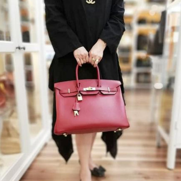 Hermes Birkin 35 Epsom Leather Ghw (Rouge Grenat)