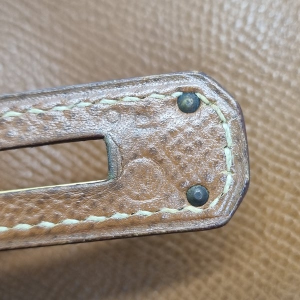 Hermes Kelly 28 Vintage Courchevel Leather Ghw (Gold Camel)