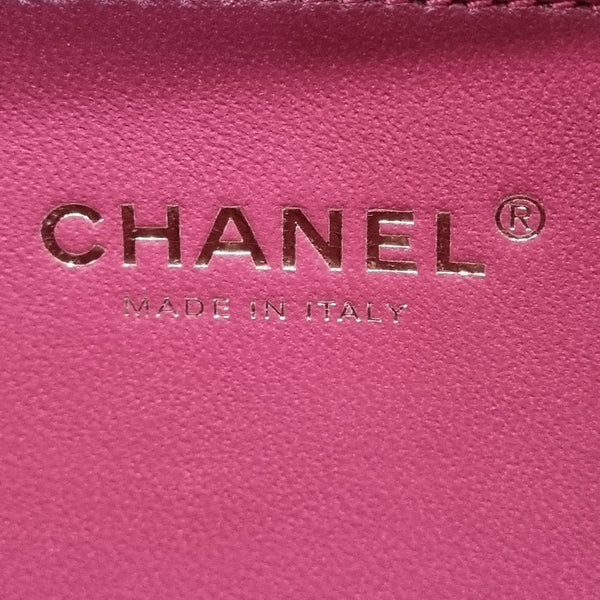 Chanel Filigree Vanity Case Caviar Ghw (Burgundy)