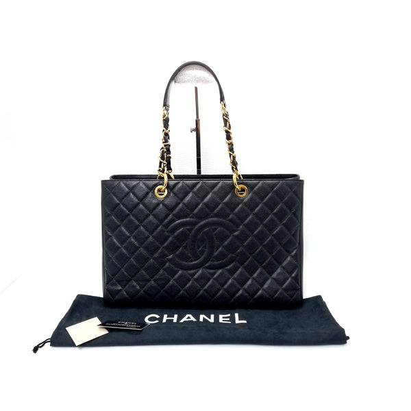 Chanel GST Xtra Large Caviar Ghw (Black)