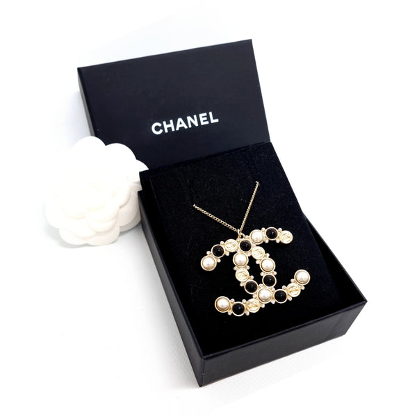 Chanel Necklace Big CC Pearl Ghw