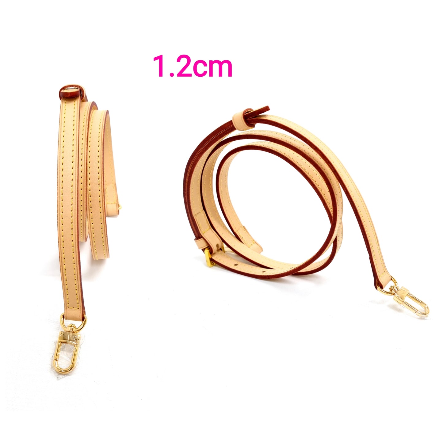 VLB Bag Strap Leather Adjustable Yellow Ghw