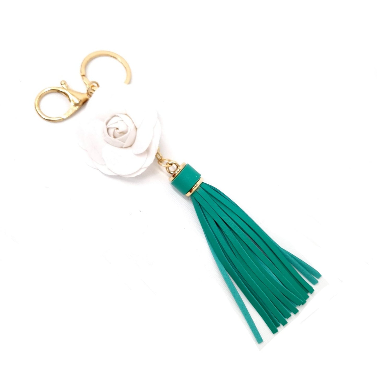 VLB Charm Camelia Tassel Keychain