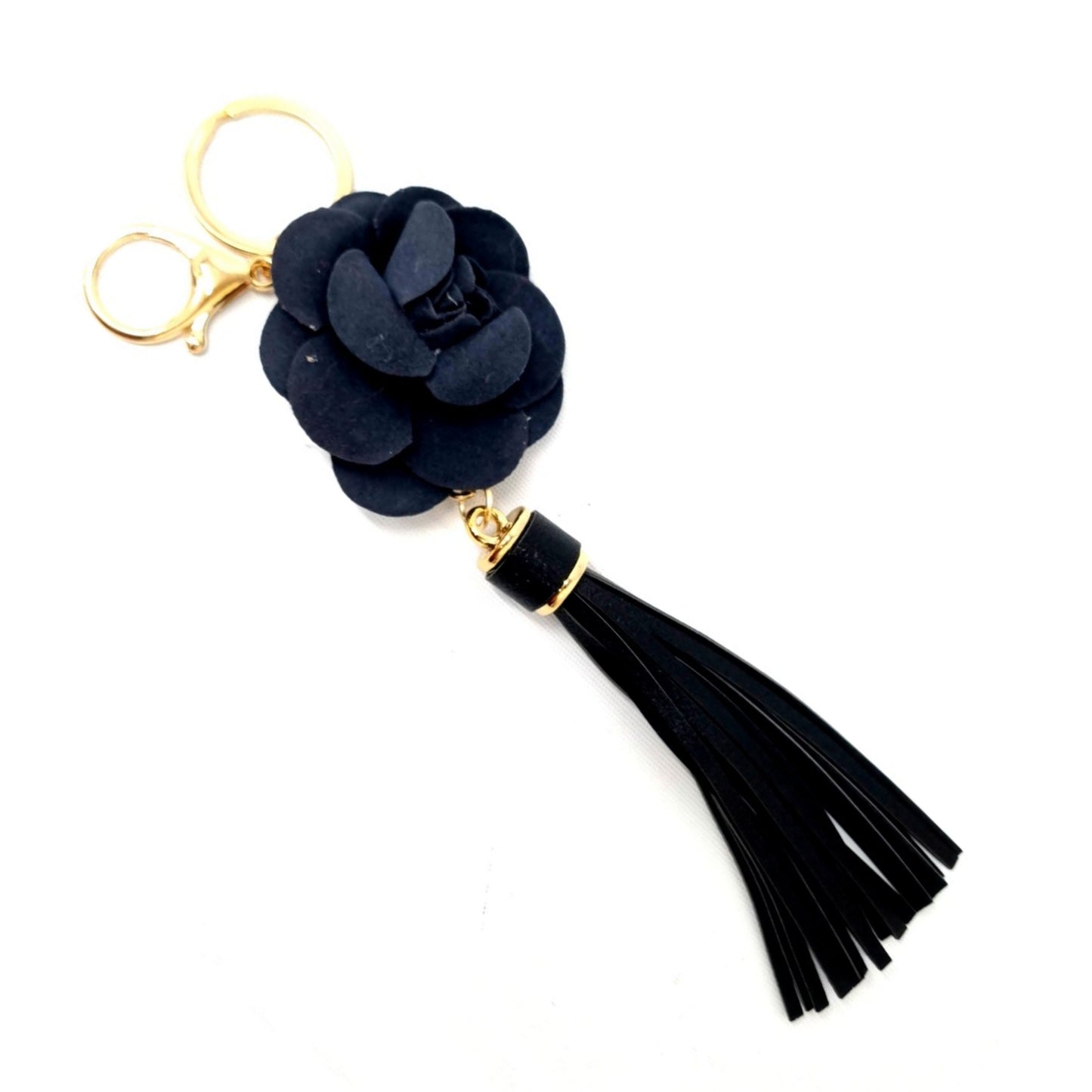 VLB Charm Camelia Tassel Keychain