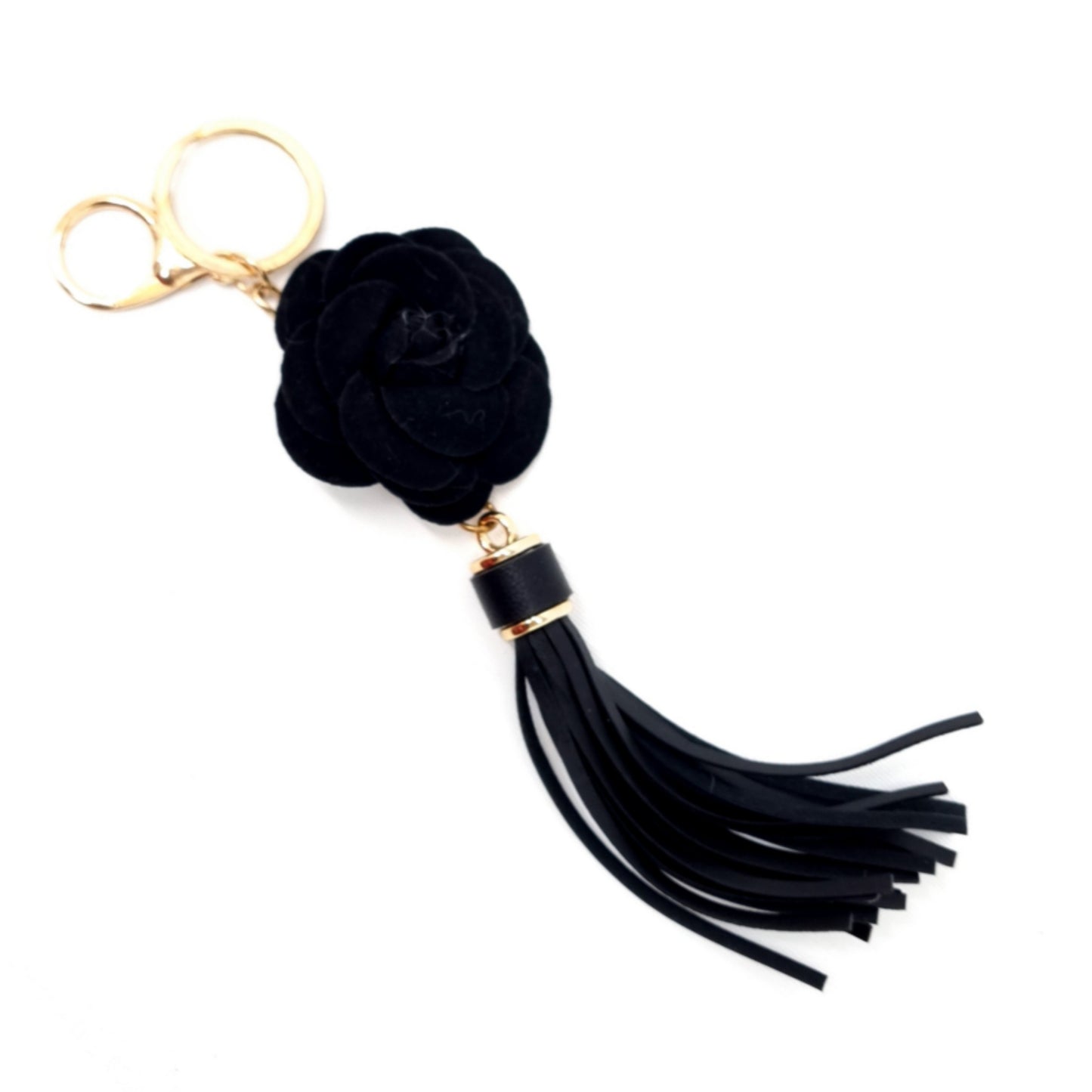 VLB Charm Camelia Tassel Keychain