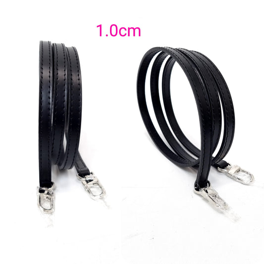 VLB Bag Strap Leather Adjustable Black Shw