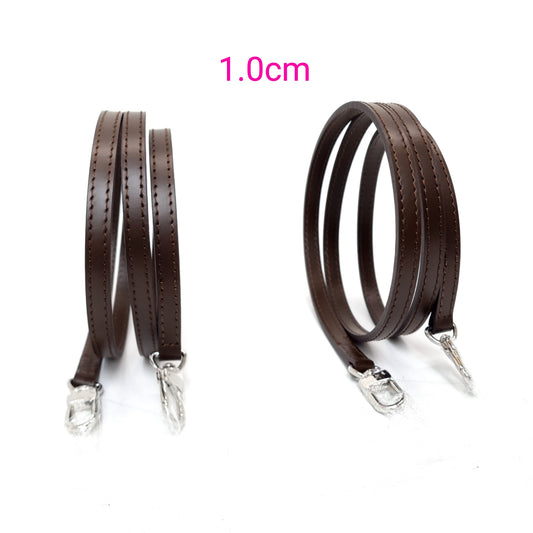 VLB Bag Strap Leather Adjustable Coffee Shw