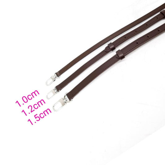 VLB Bag Strap Leather Adjustable Coffee Shw