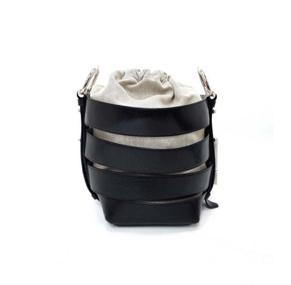 Rebecca Minkoff Convertible Leather Bucket Bag Shw (Black)